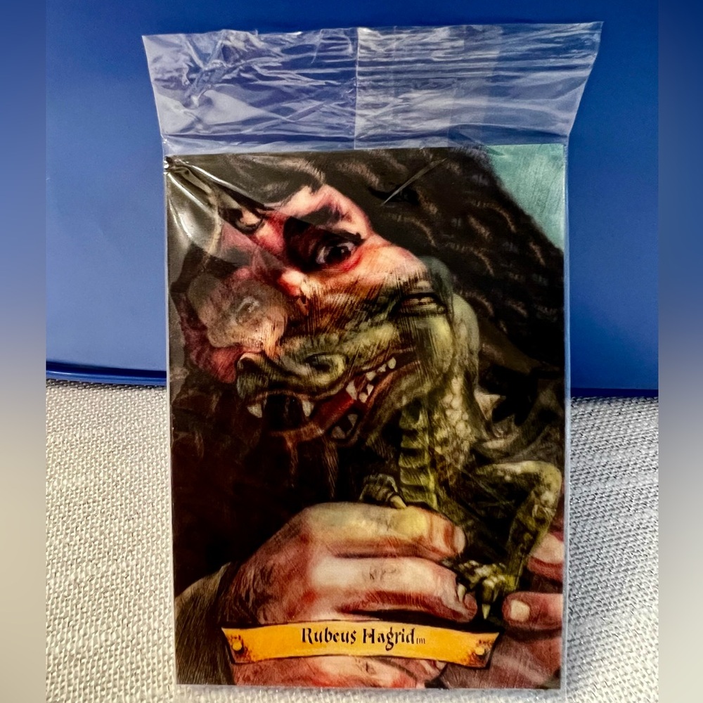 Harry Potter RUBEUS HAGRID Lenticular 3D Card #6/12 Choc Frog SEALED - 2004